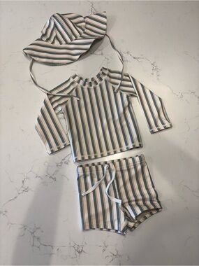 Rylee + Cru Swimsuit and hat NWOT